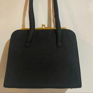 Anya hinmsrch black vintage nylon evening bag